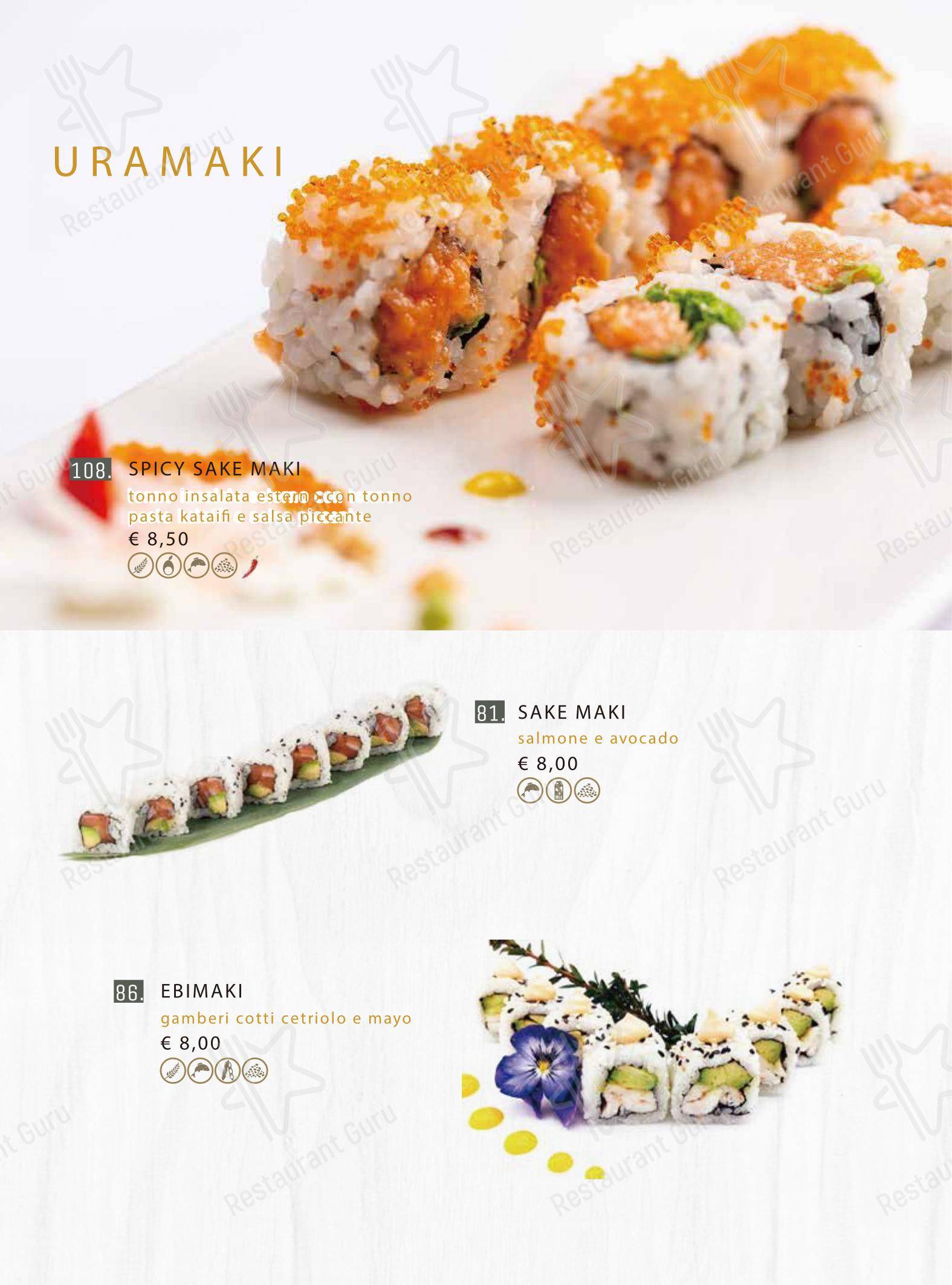 Menu per Ristorante kobezen Sushi in Rivoli