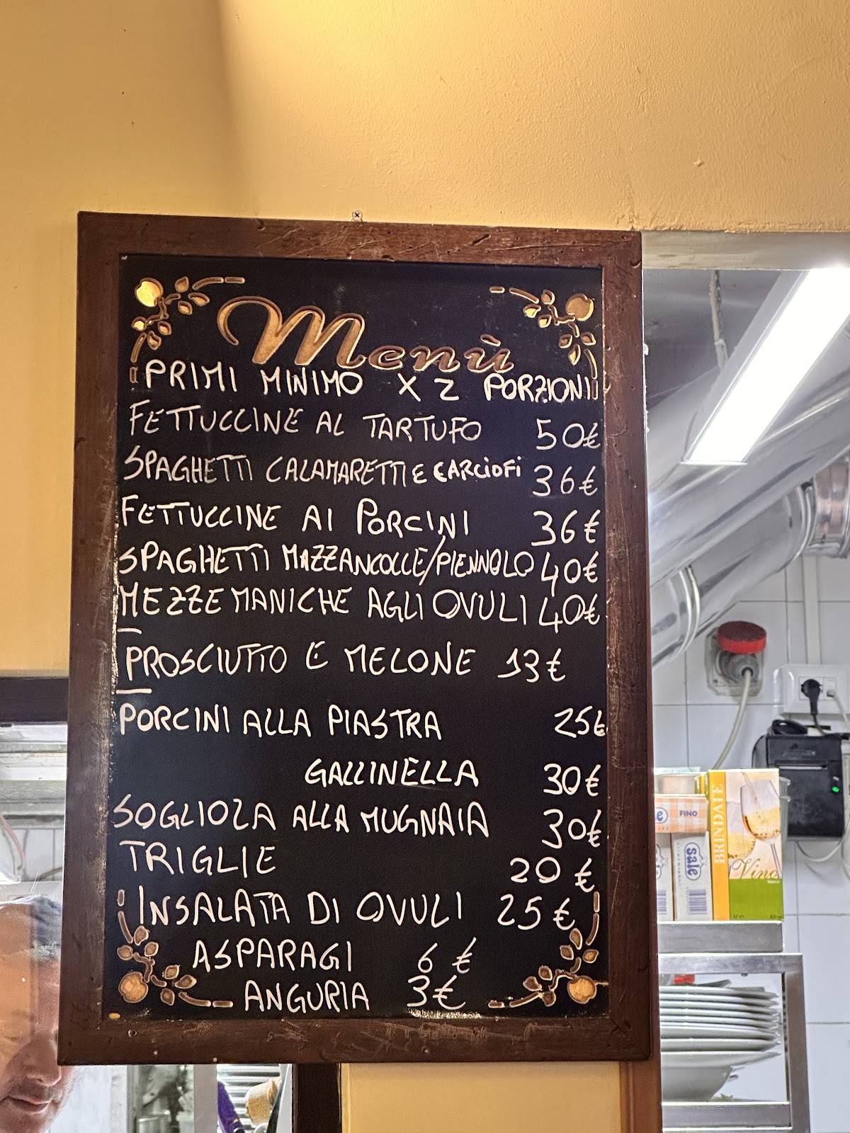 Menu de Ristorante le Mani in Pasta