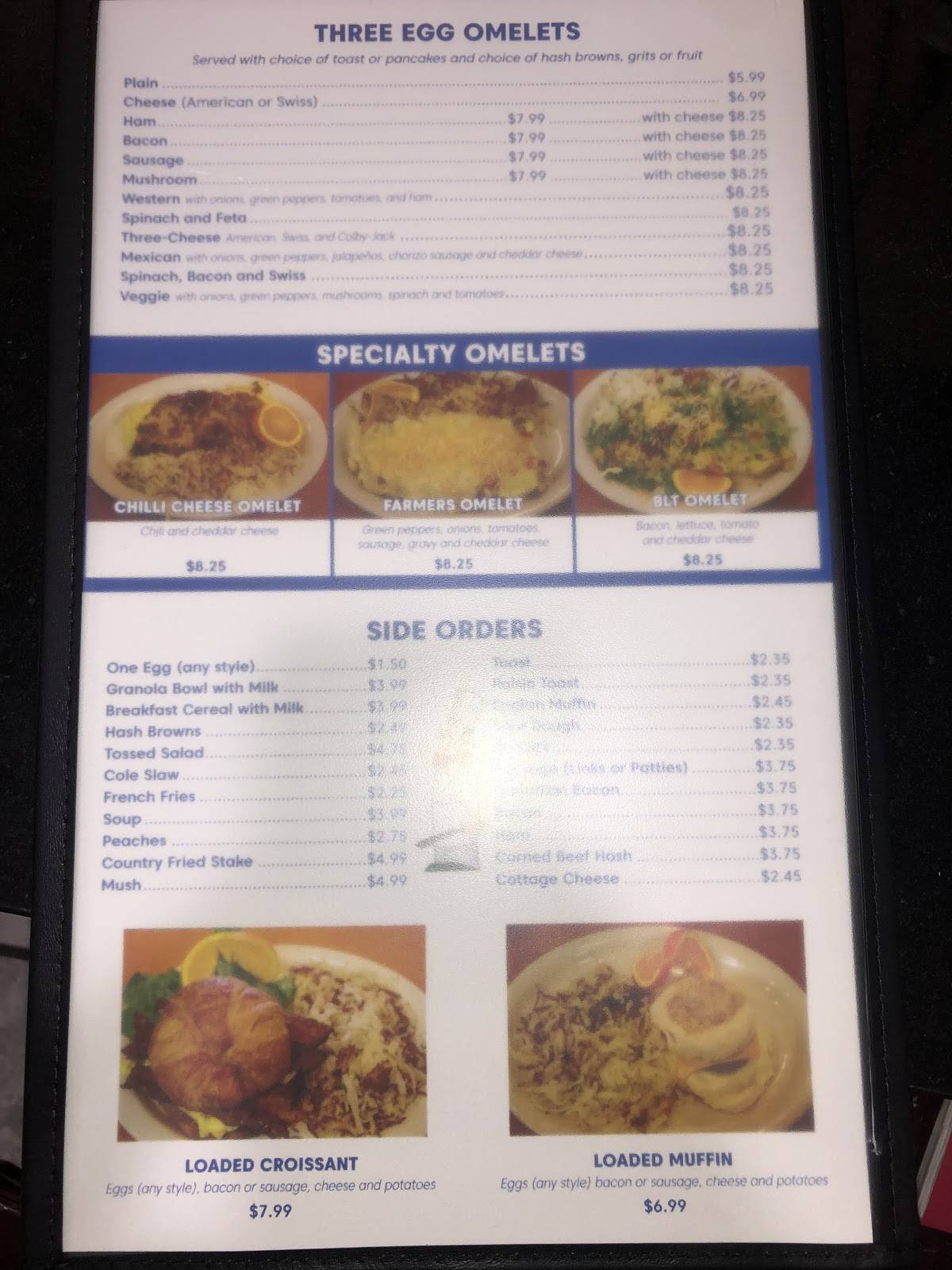 Menu at River View Restaurant, Logansport