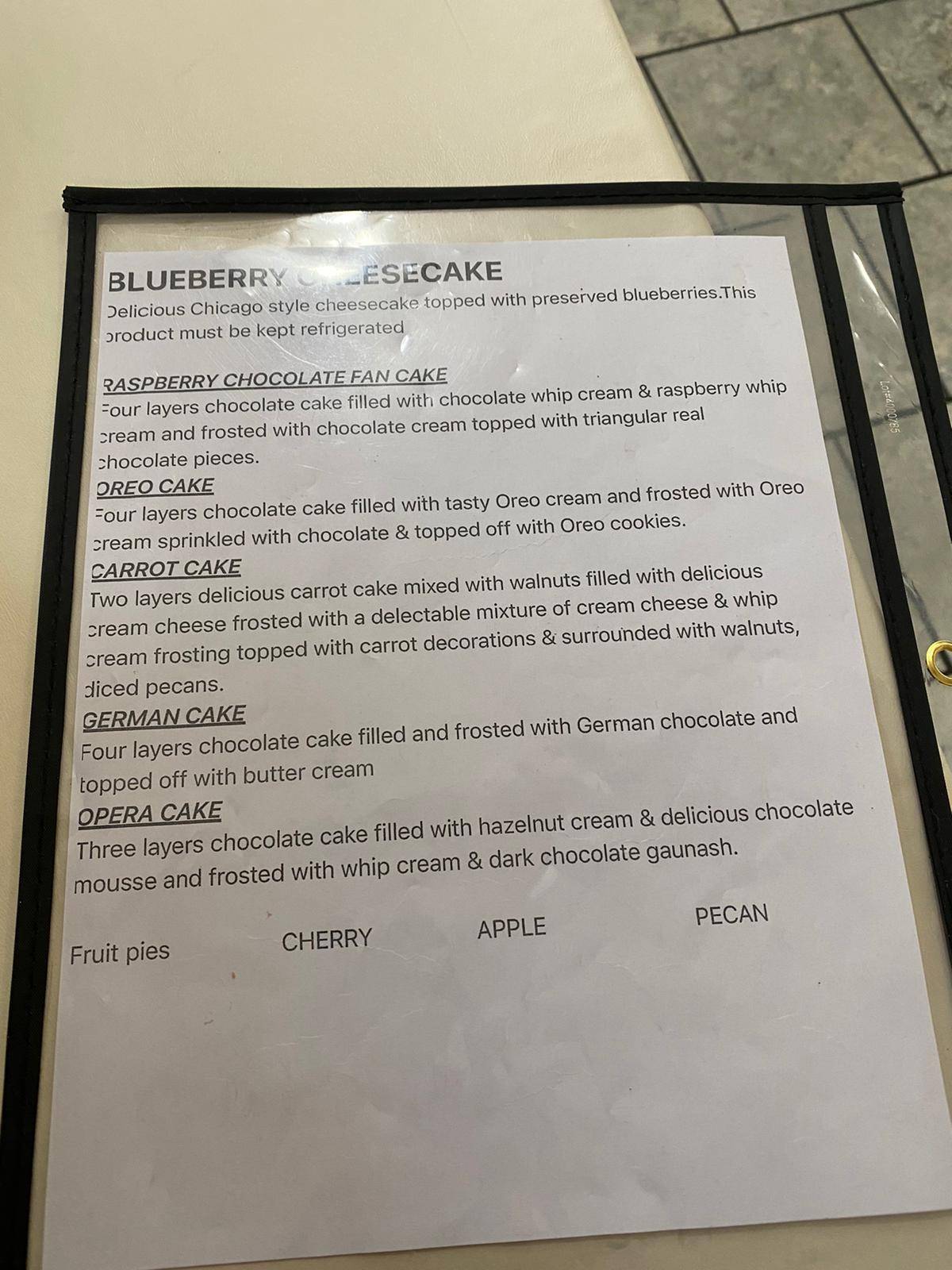Menu at River View Restaurant, Logansport