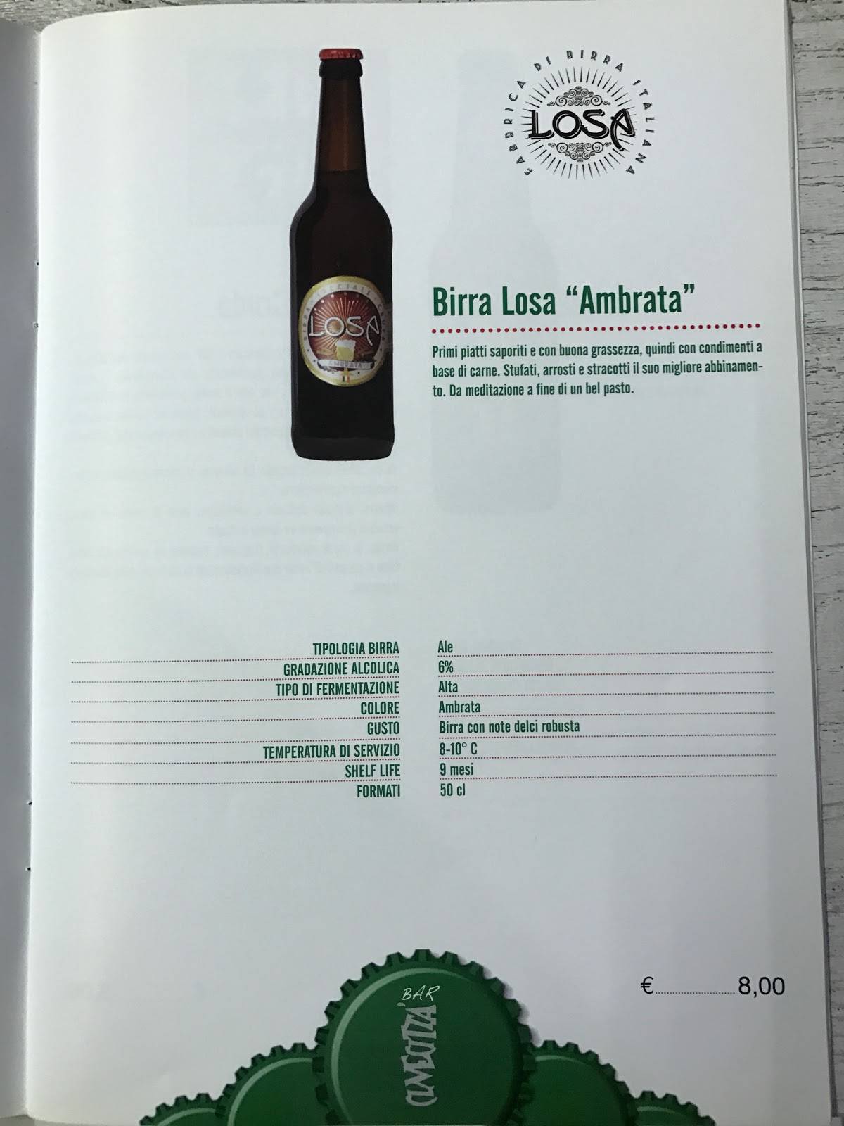 Menu di Bar Cinecittà 