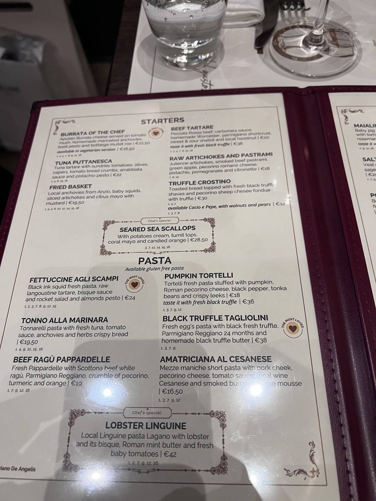 Menu di CiPASSO 