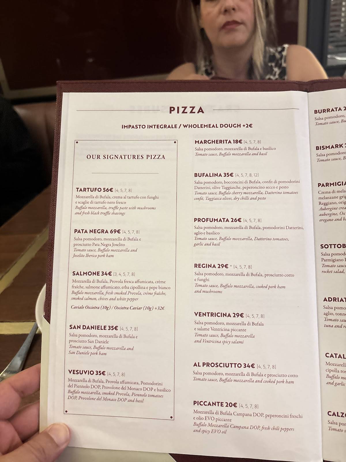 Menu di Crazy Pizza Rome 