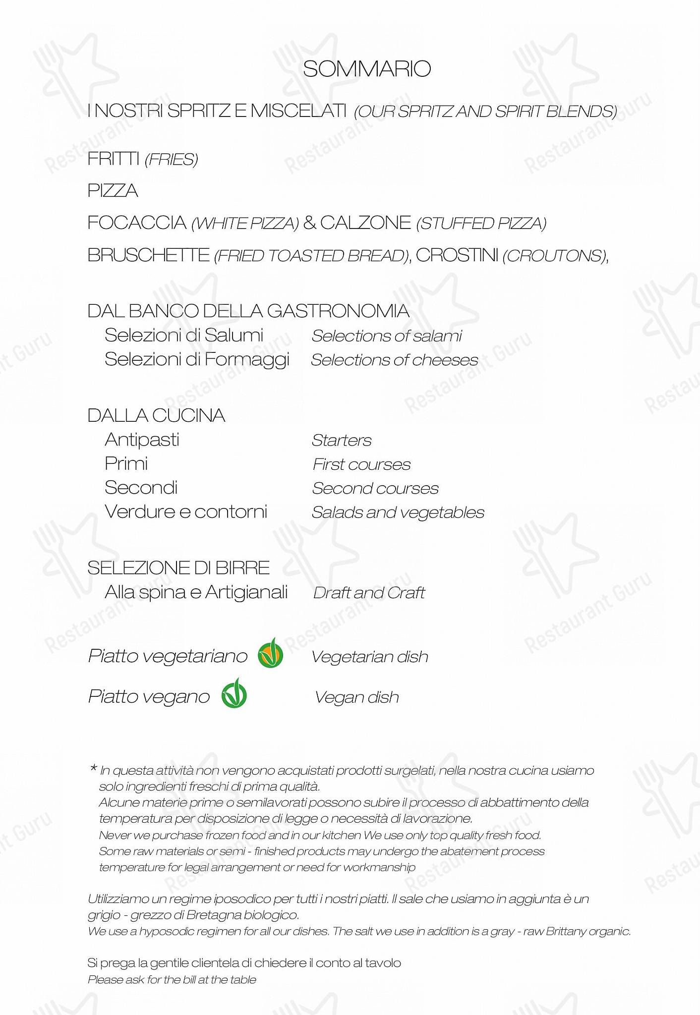 Emma in Roma - Drink menu