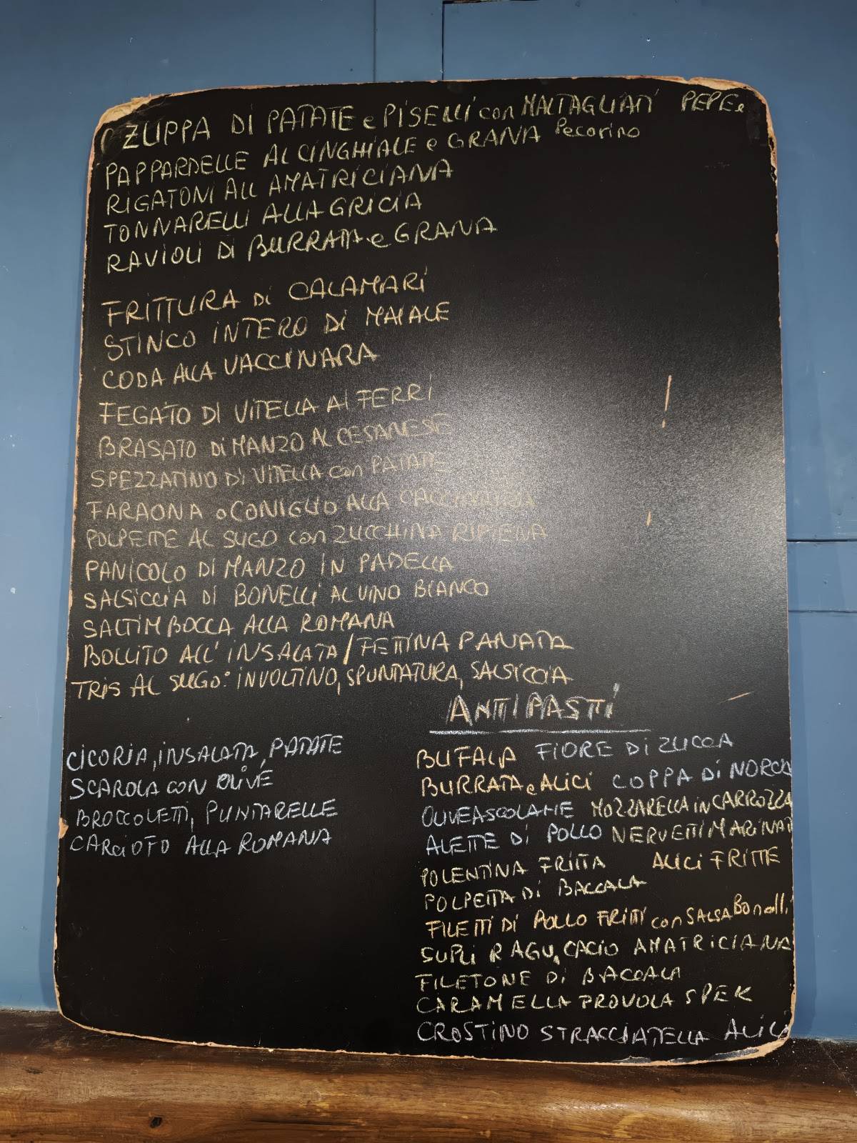 Menu di Osteria Bonelli 
