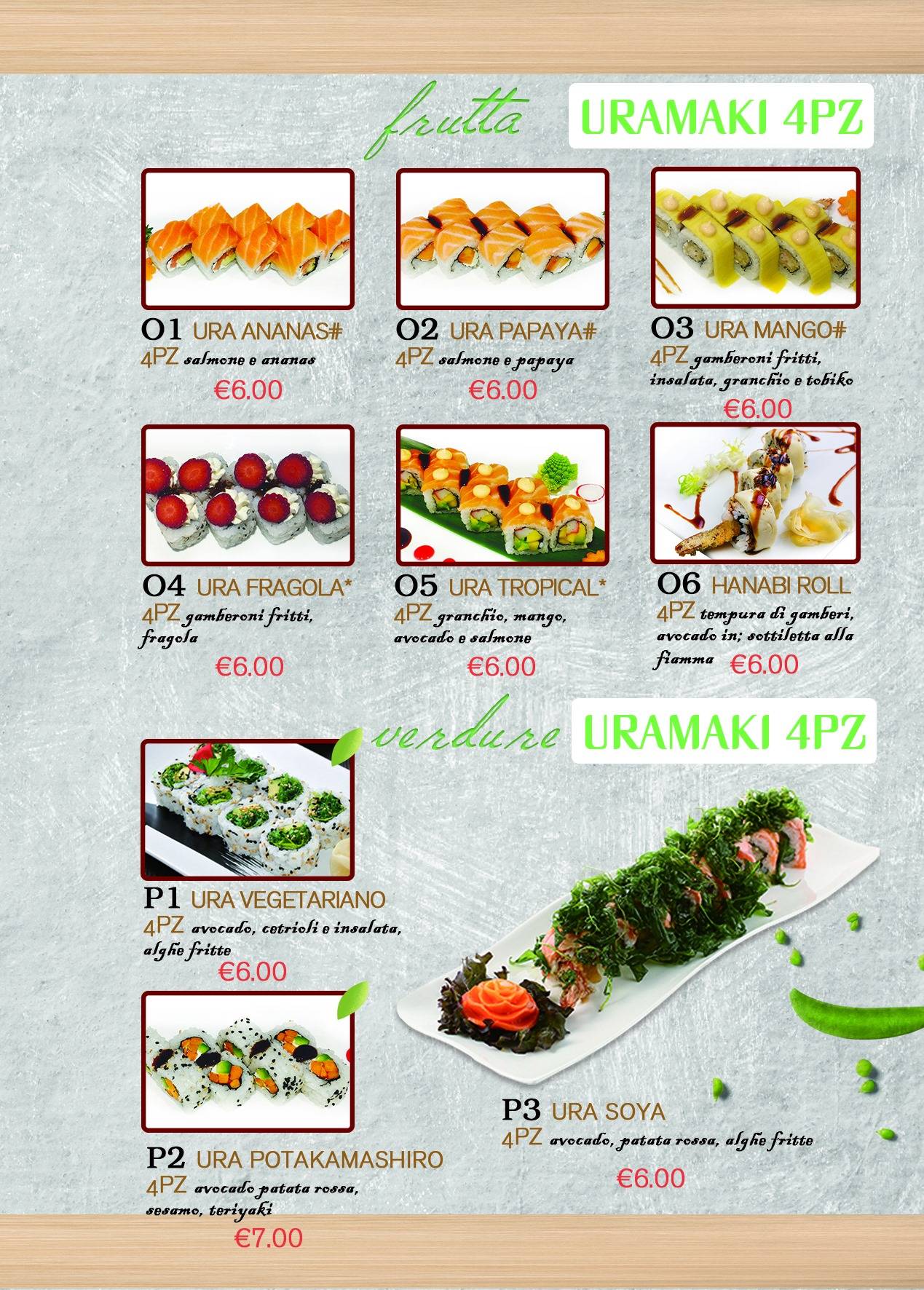Menu di Ristorante Sushi Soya 