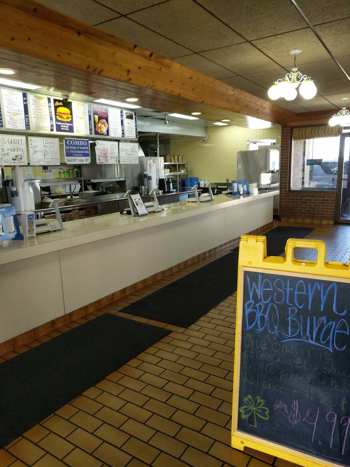 Menu at Ron's DriveIn restaurant, Spokane Valley
