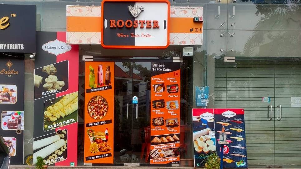 Rooster Fast Food Restaurant menu