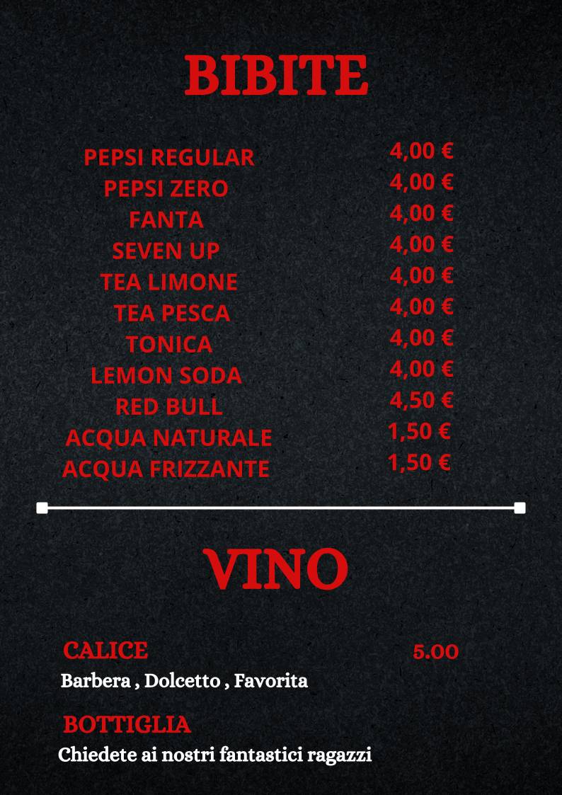 Menu di OTHERSIDE Rock Pub 