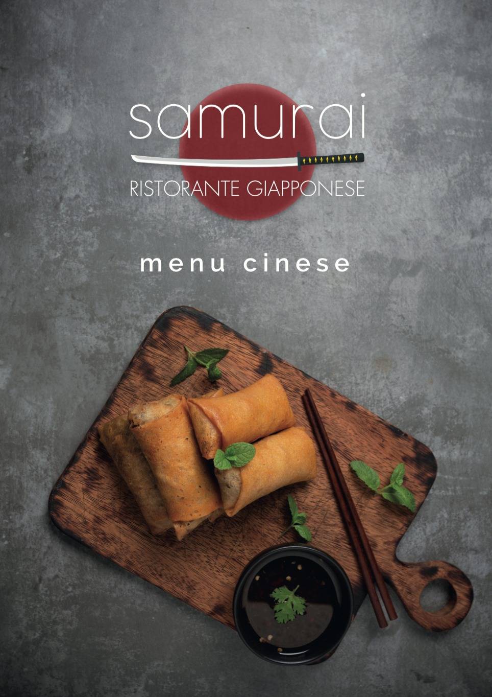 Menu di Samurai Sushi 