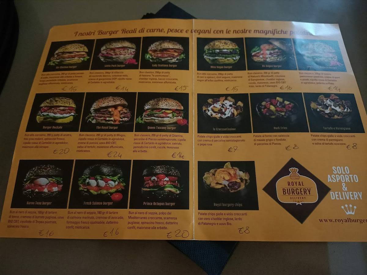 Menu di Royal Burgery 