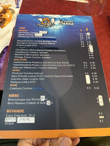 Menu di S2.0 L'APERIPESCE 