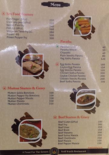 SUKKUBHAI BIRYANI - MULTICUISINE RESTAURANT - Thousand Lights menu