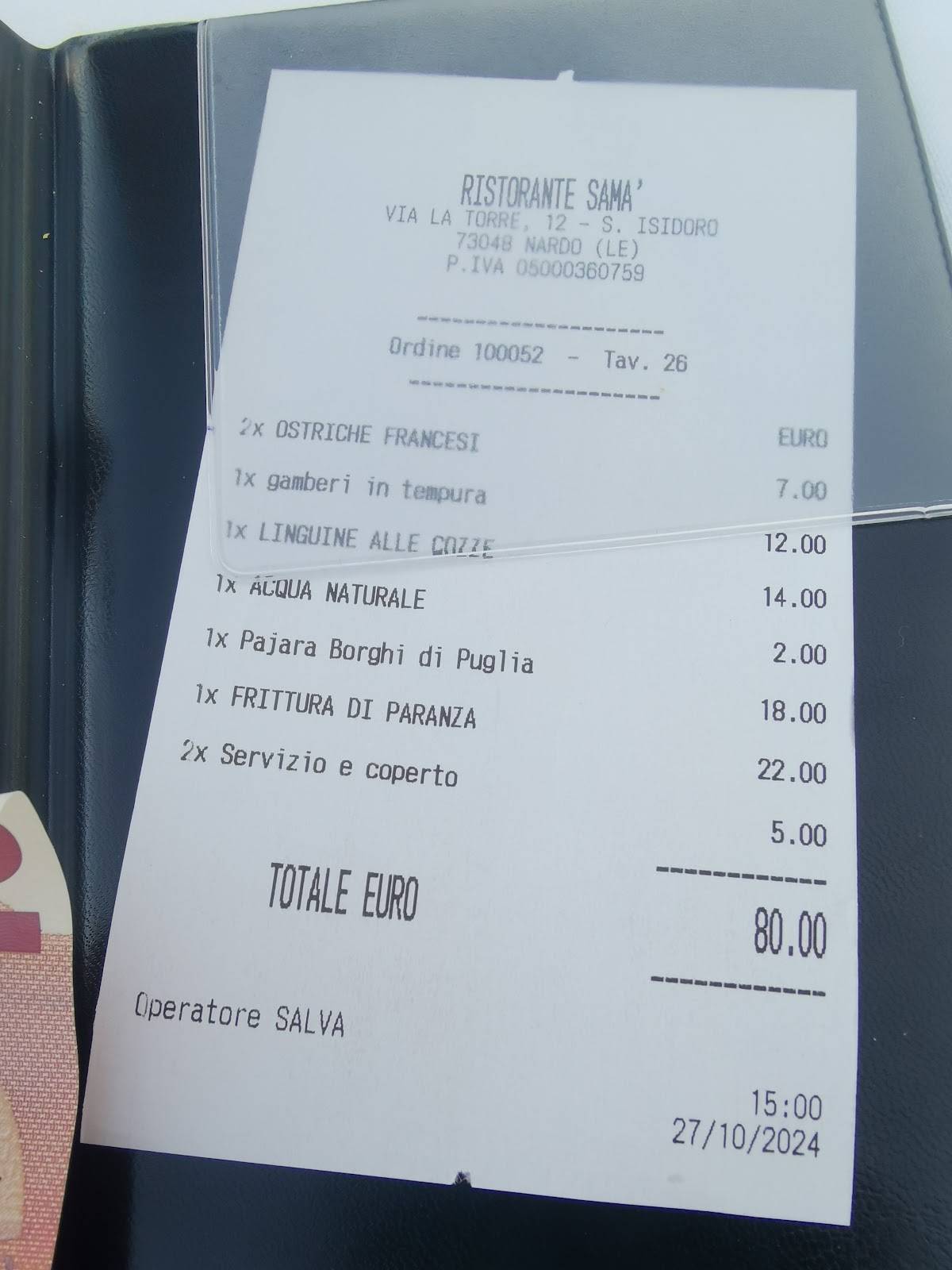 Menu di SàMà 