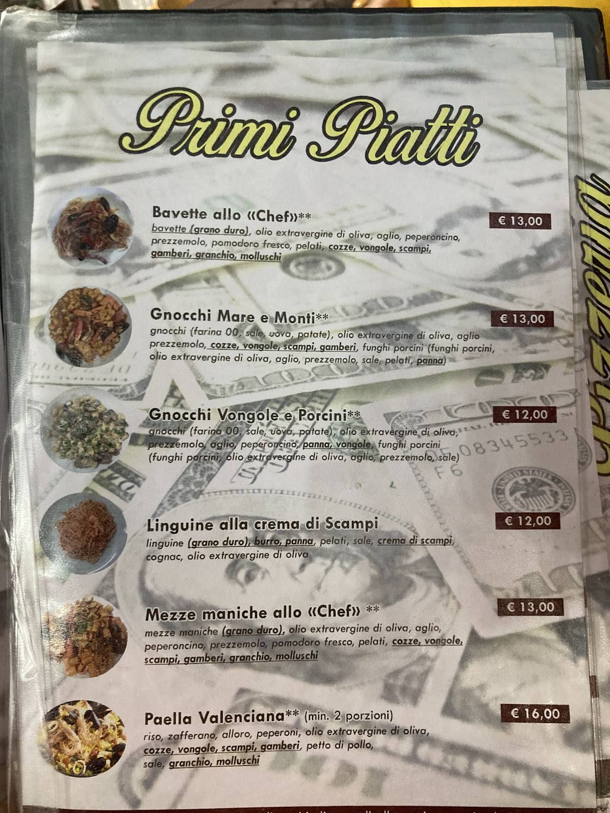 Menu di Dollaro 