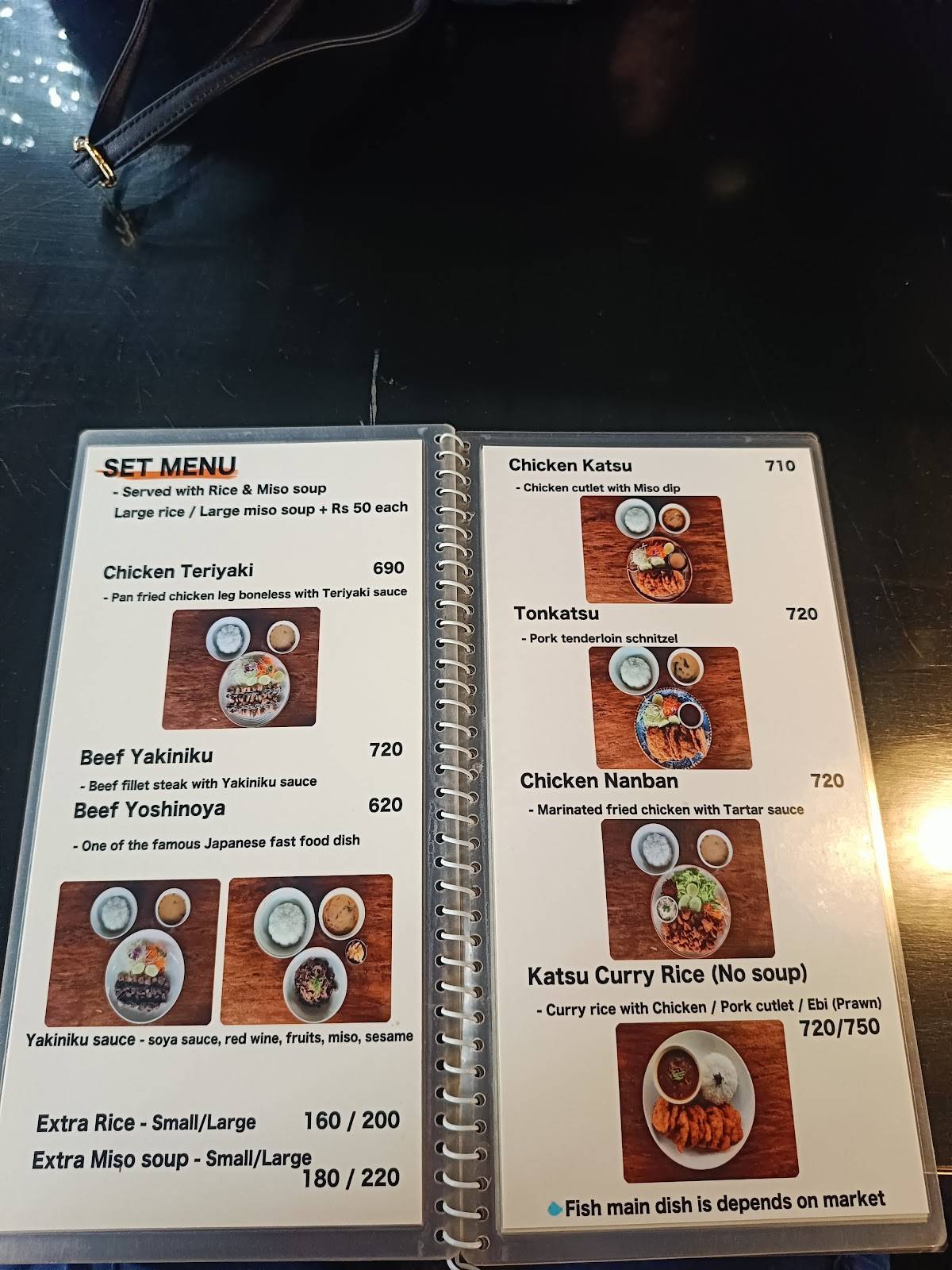 Sakana menu