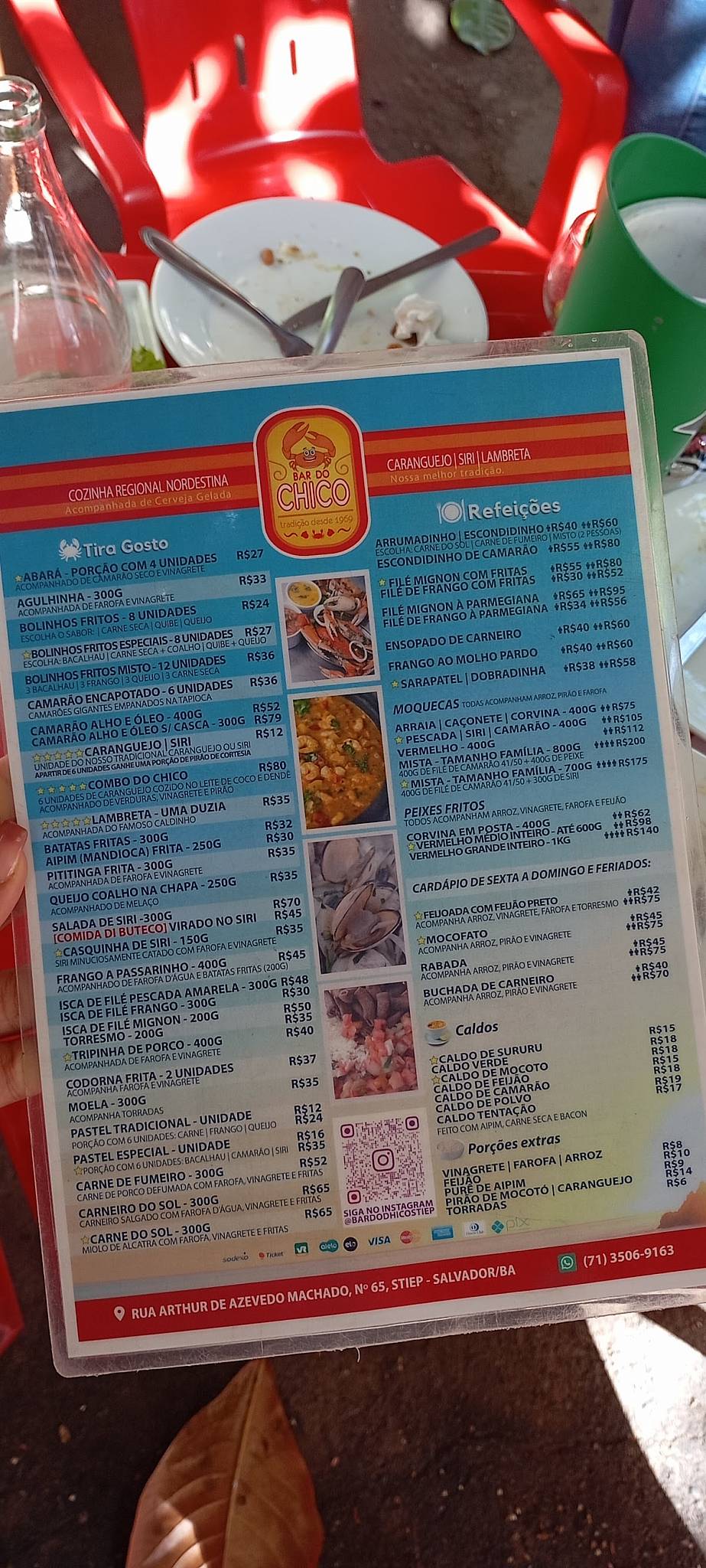 Bar do Chico / STIEP cardápio