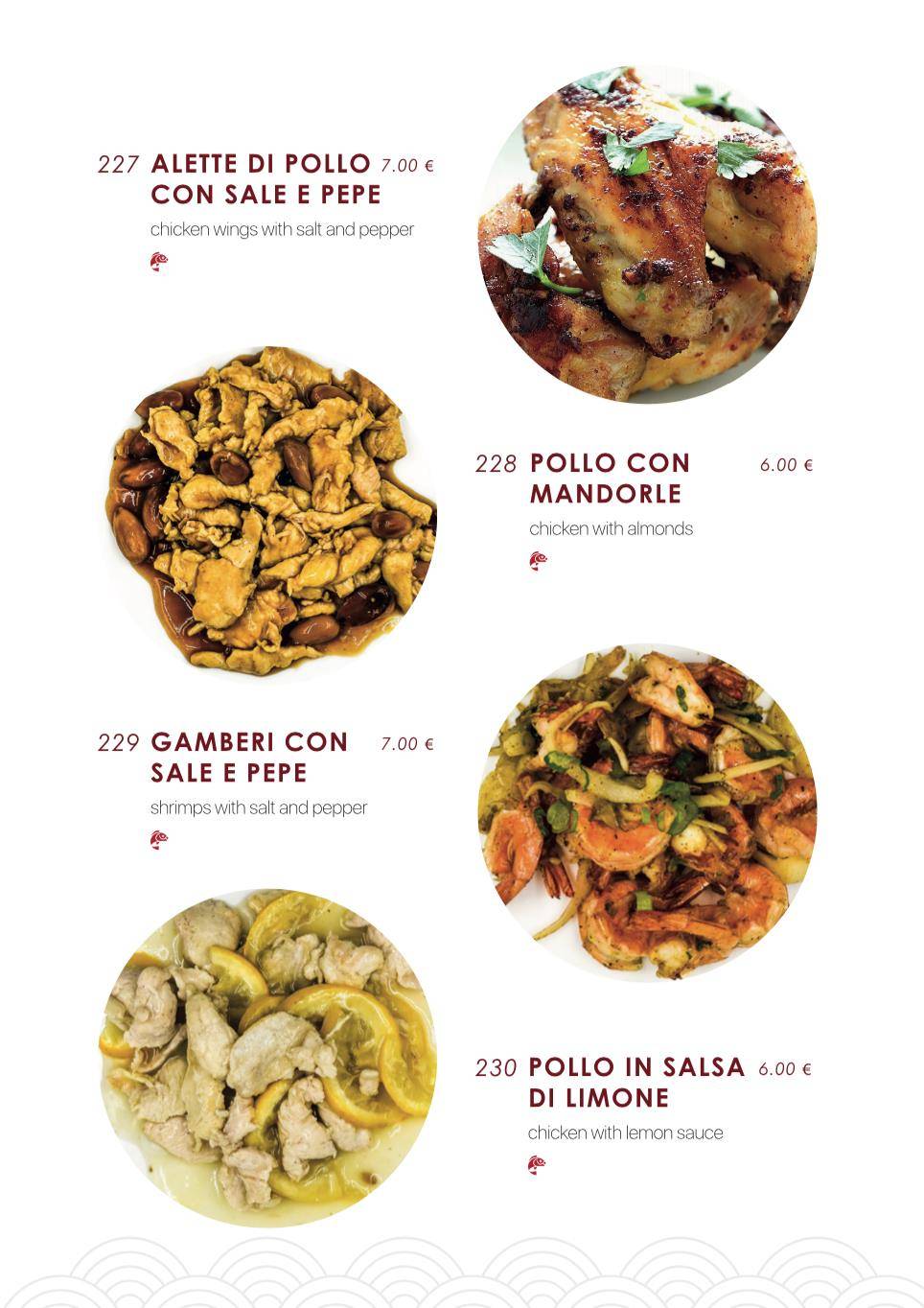 Menu di Samurai Sushi 