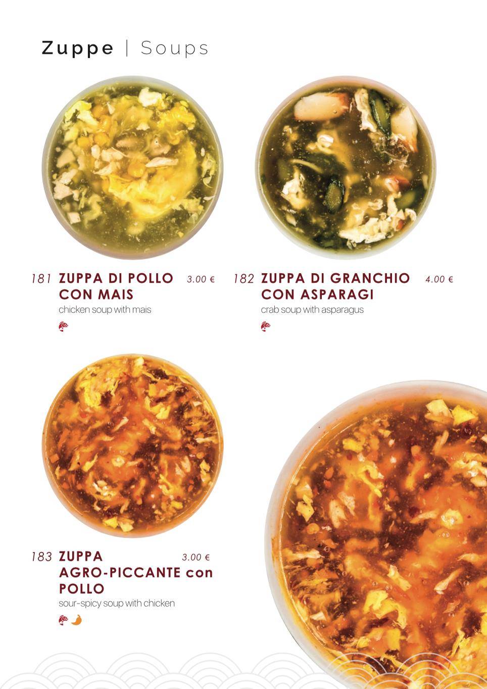 Menu di Samurai Sushi 