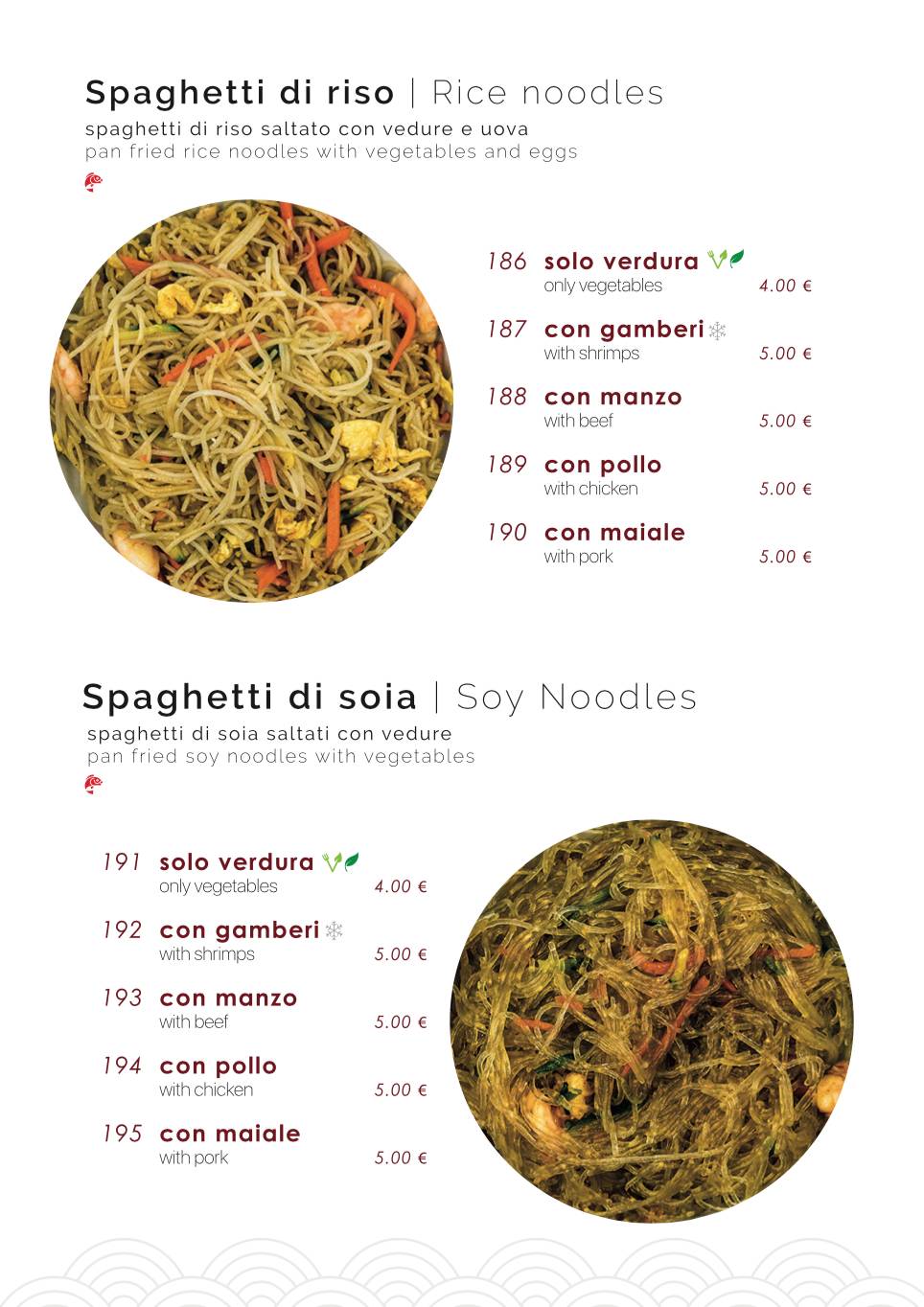 Menu di Samurai Sushi 