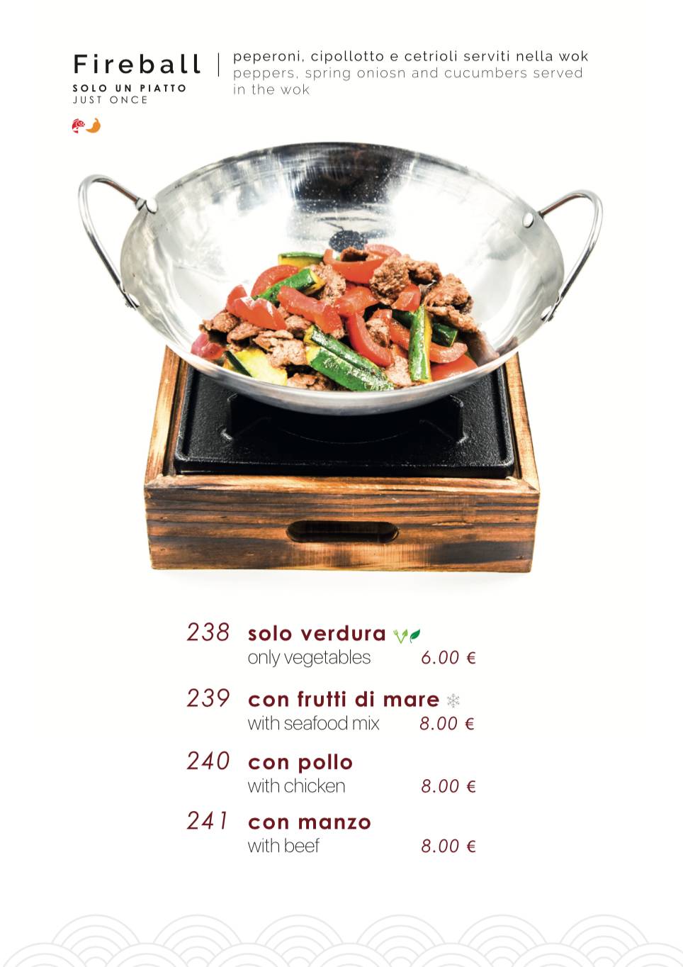 Menu di Samurai Sushi 