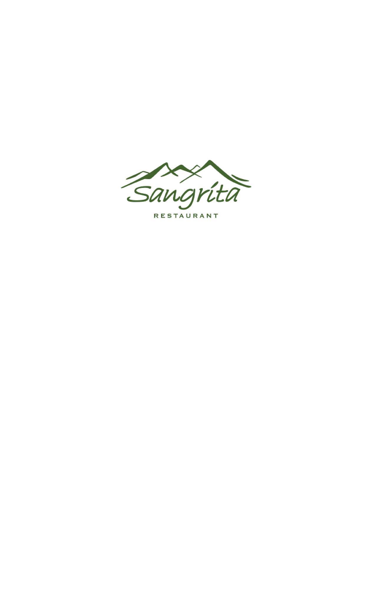 Sangrita menu