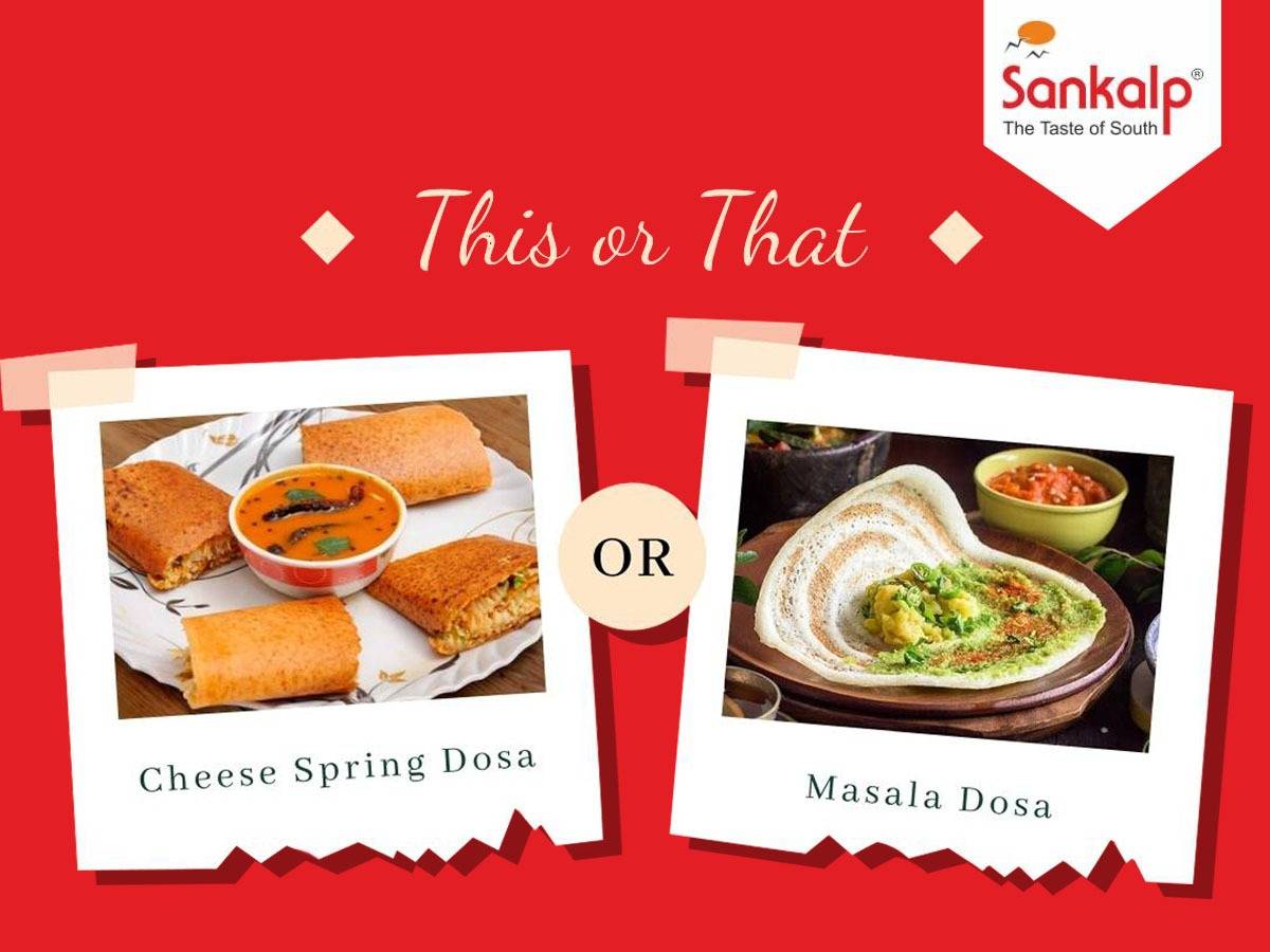 Sankalp Restaurant - South Indian Restaurant in Vadodara menu