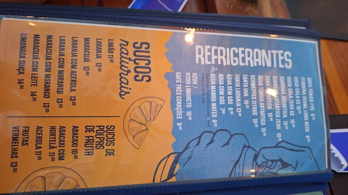 Santo Mar Restaurante cardápio