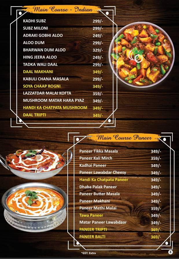 Santript menu
