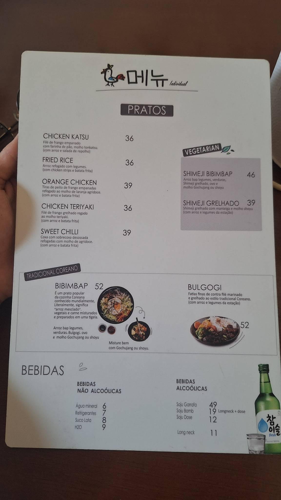 K´Pop Chicken Jardins cardápio