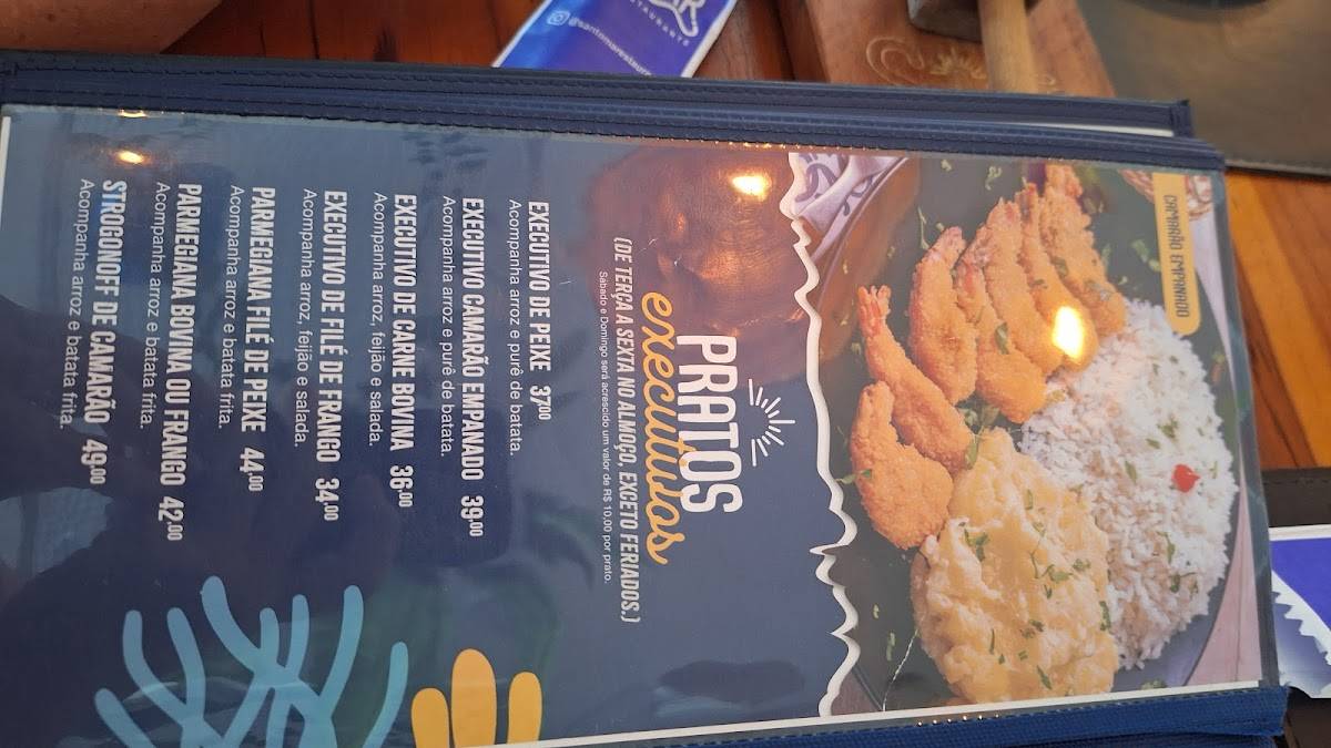 Santo Mar Restaurante cardápio