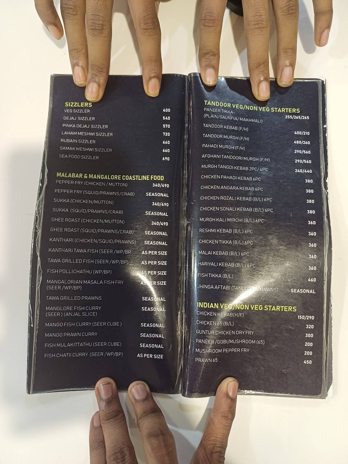 Savoury Restaurant - Madiwala menu