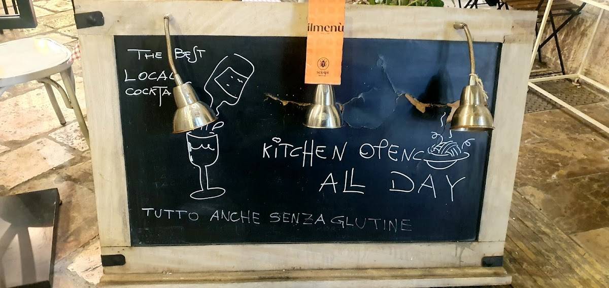 Menu di Scipipì Bistrot Matera 