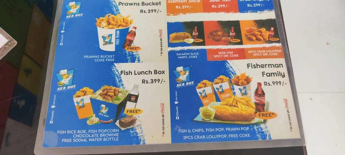 Sea Box menu