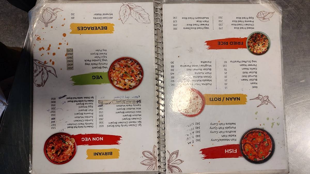 HAVELI DARBAR menu
