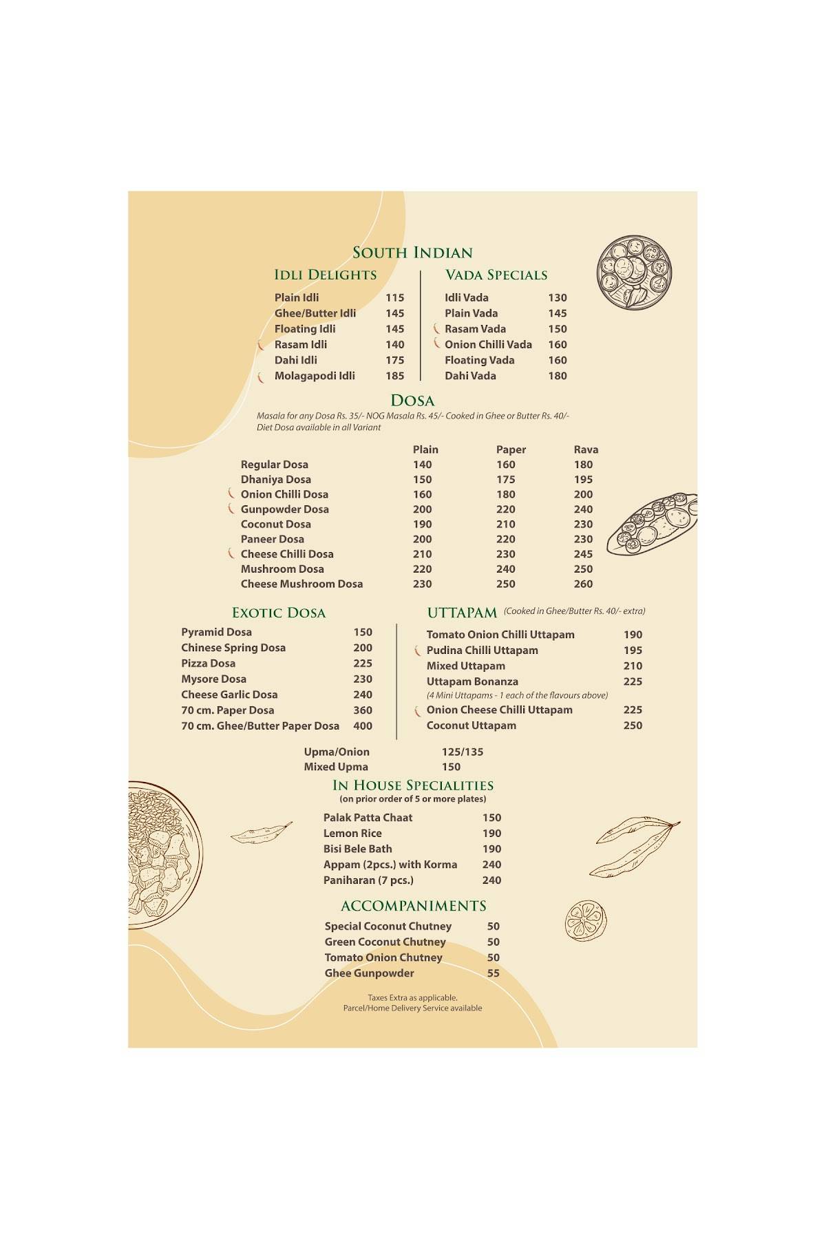 Seventh Heaven - Best Restaurant In Ranchi menu