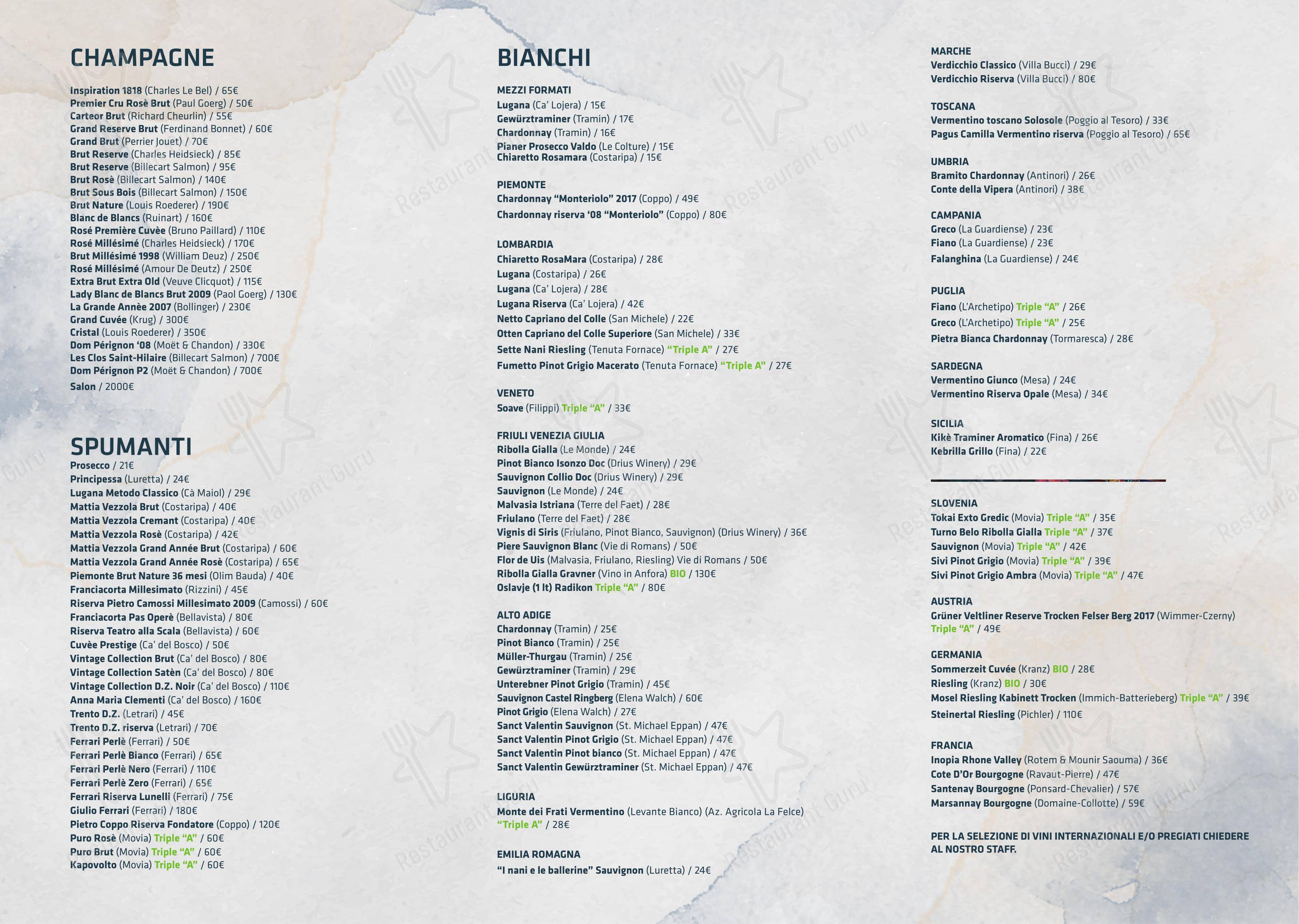 Menu di Shabu Codogno - Коктейльная карта
