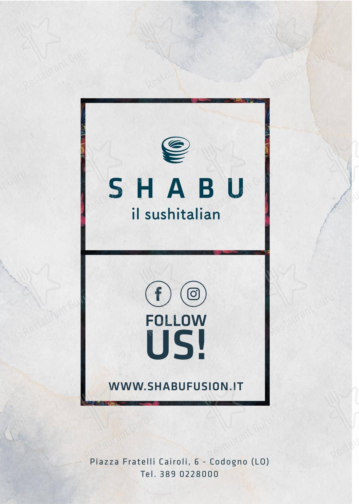 Основное меню per Shabu Codogno in Codogno