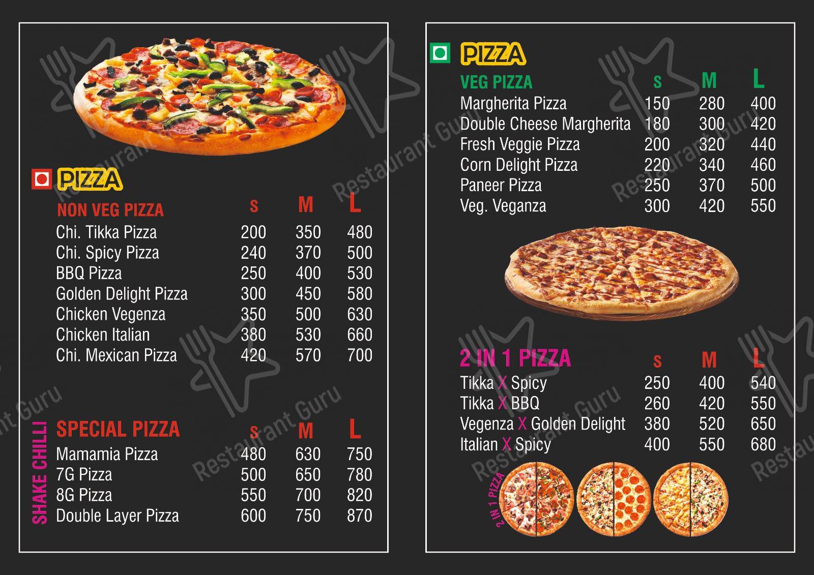 Check out the menu for Shake chilli cafe