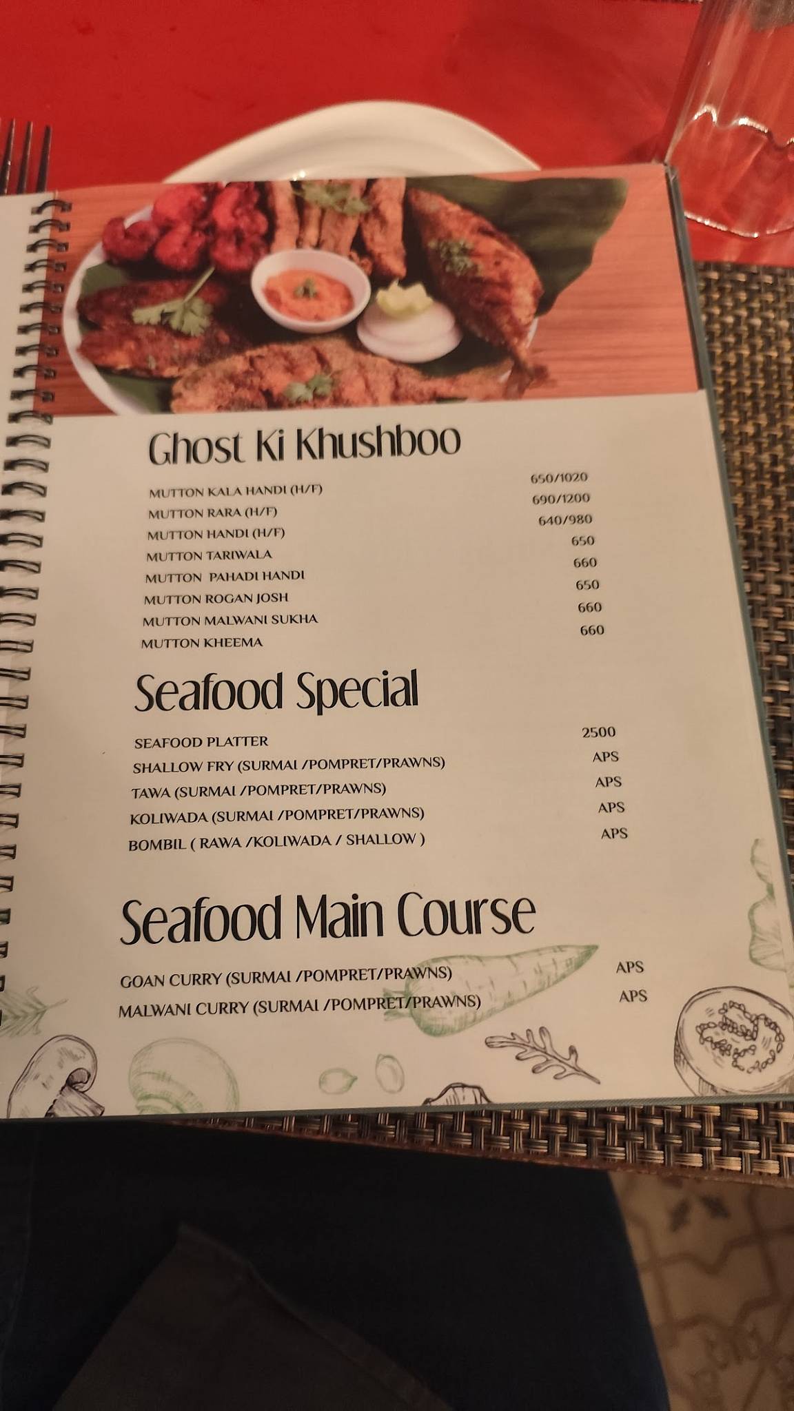 Shivar Garden Restaurant menu