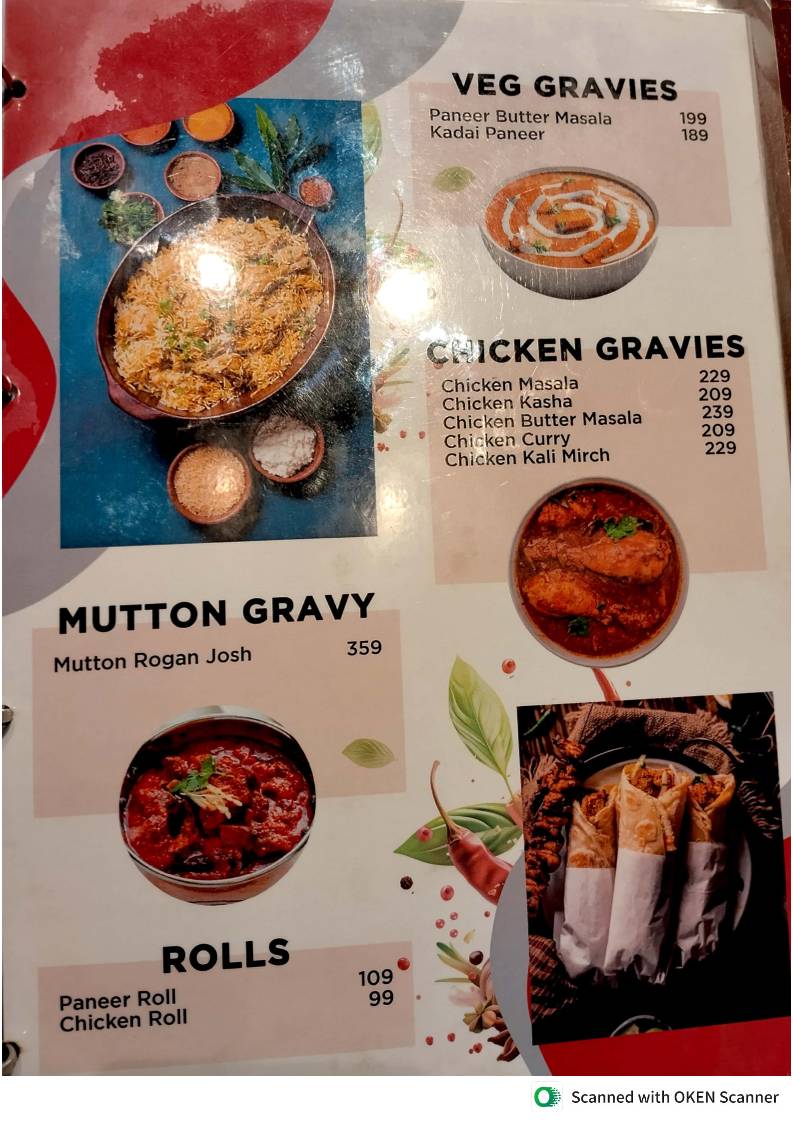 Shree Nawab Restaurant, Club Road menu