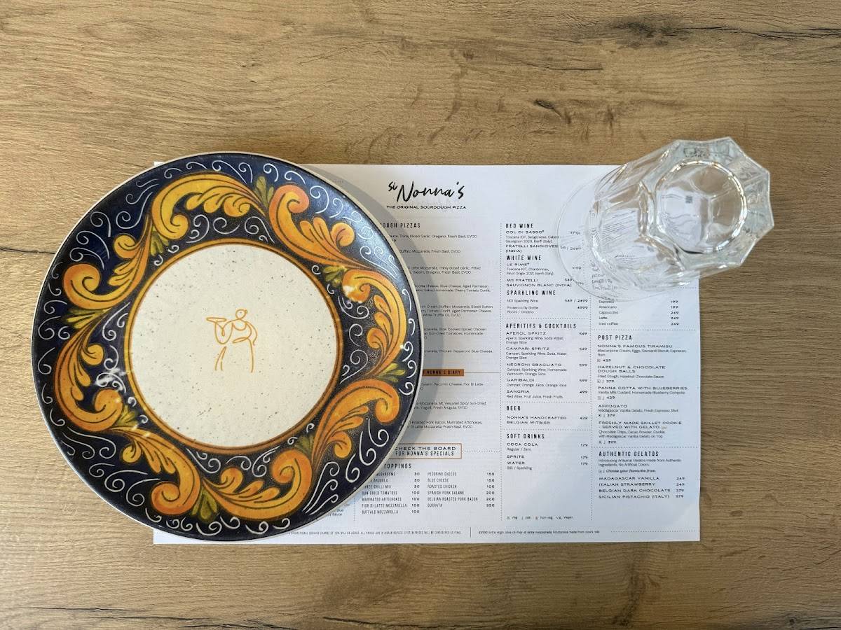 Si Nonna's - The Original Sourdough Pizza Inorbit Mall, Vashi Navi Mumbai menu