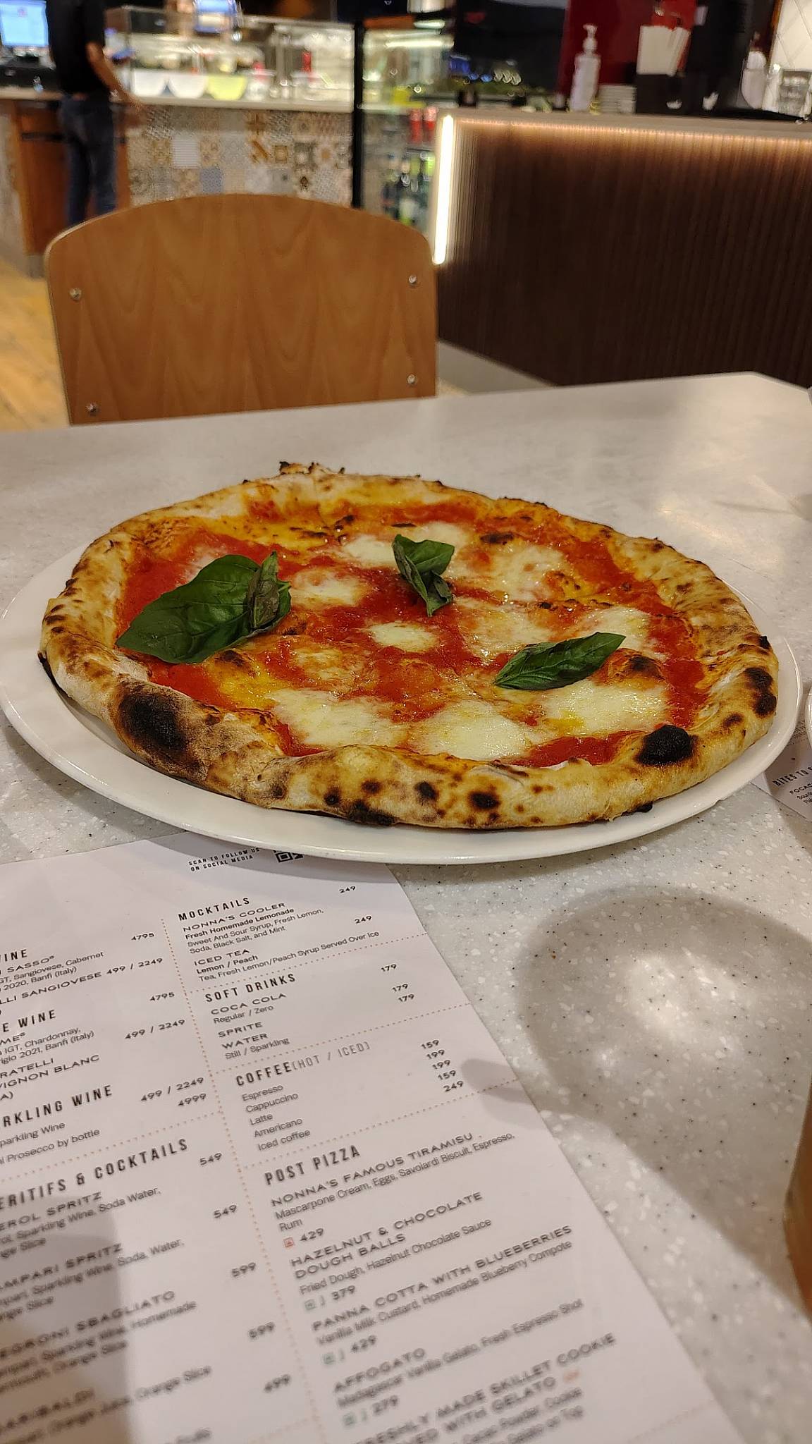 Menu at Si Nonna's - The Original Sourdough Pizza - Inorbit Mall ...
