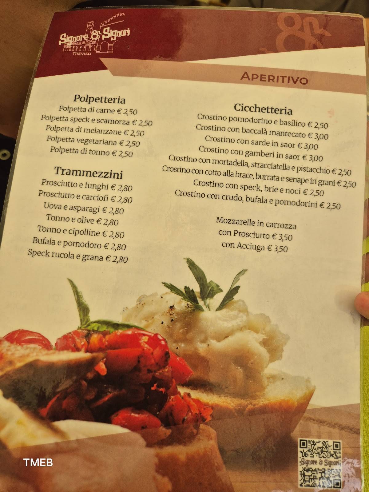 Menu di Signore e Signori 