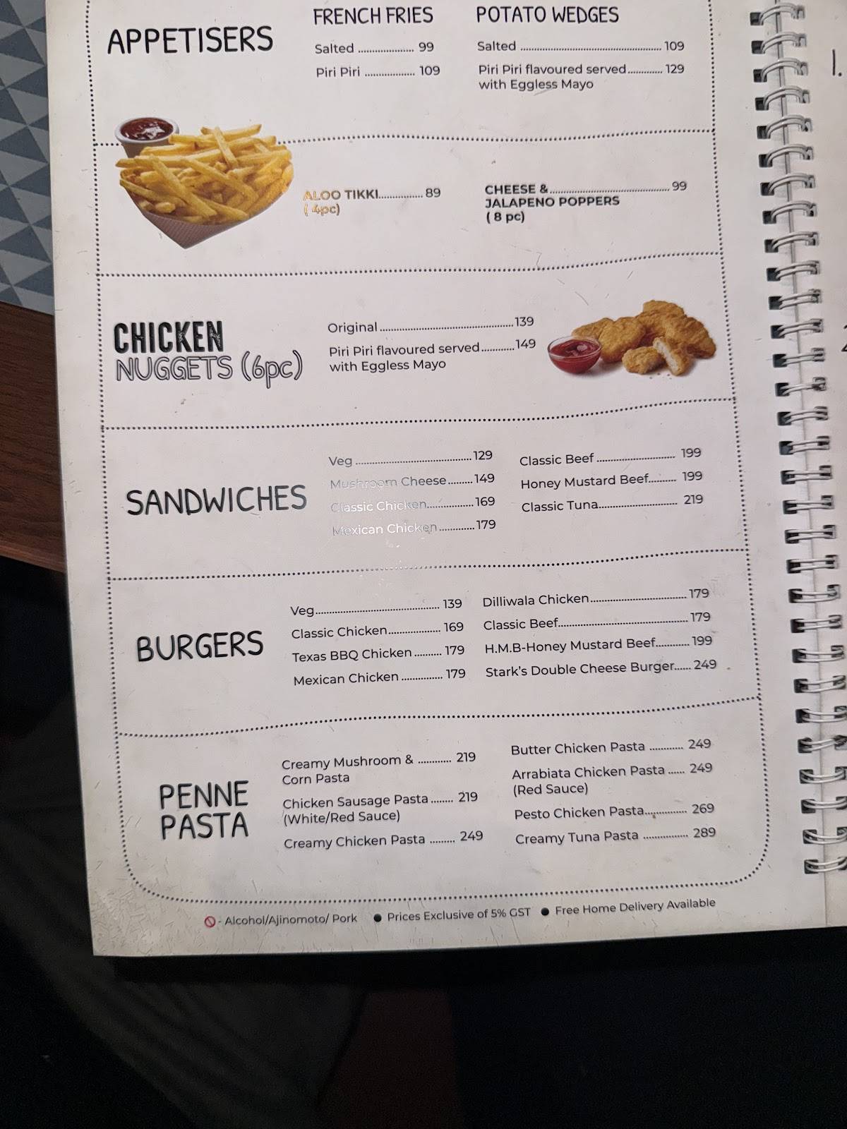 Sijis Pizza Street menu