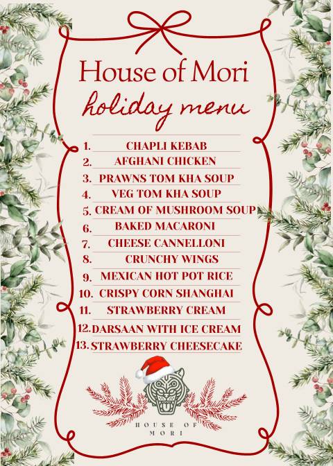 House of Mori menu