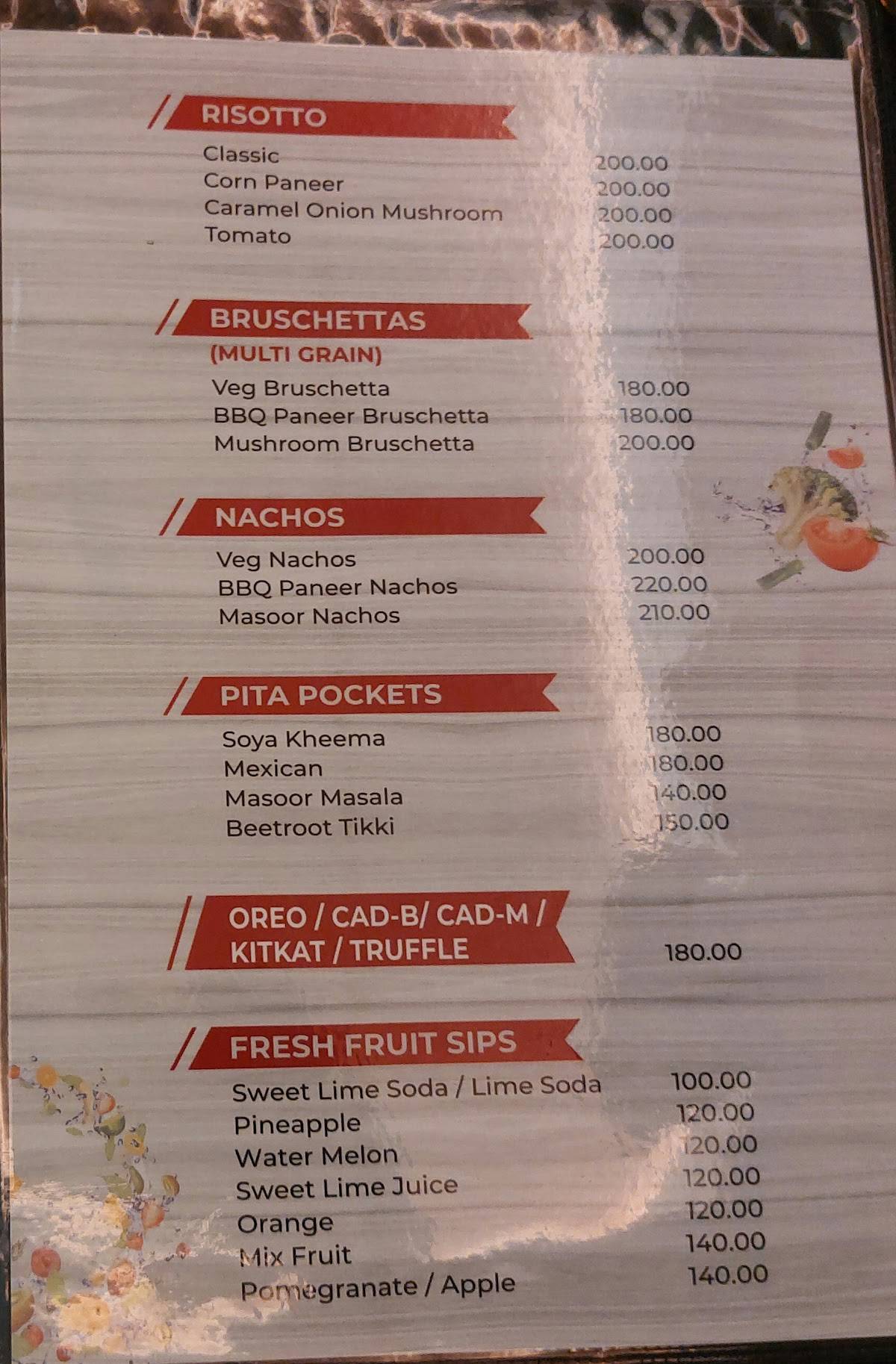Sips N Bites menu