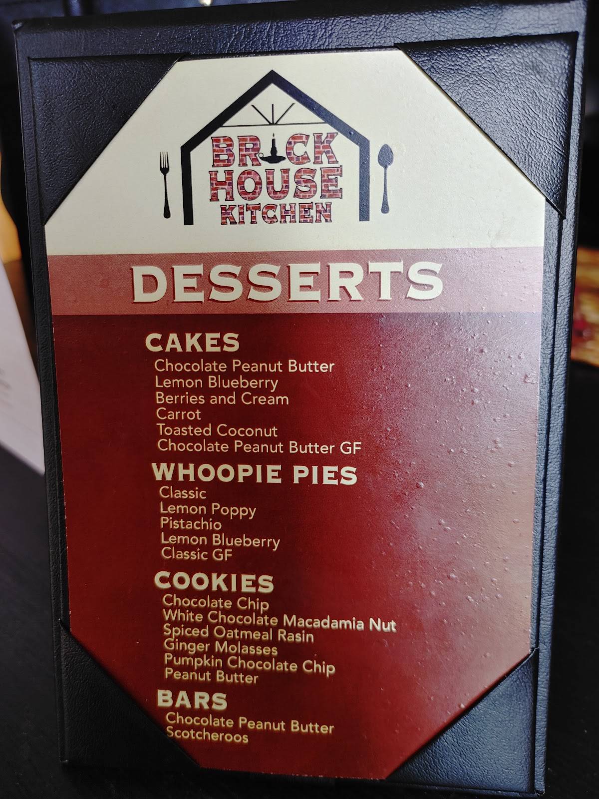 Menu at Brick House Kitchen restaurant, Skowhegan