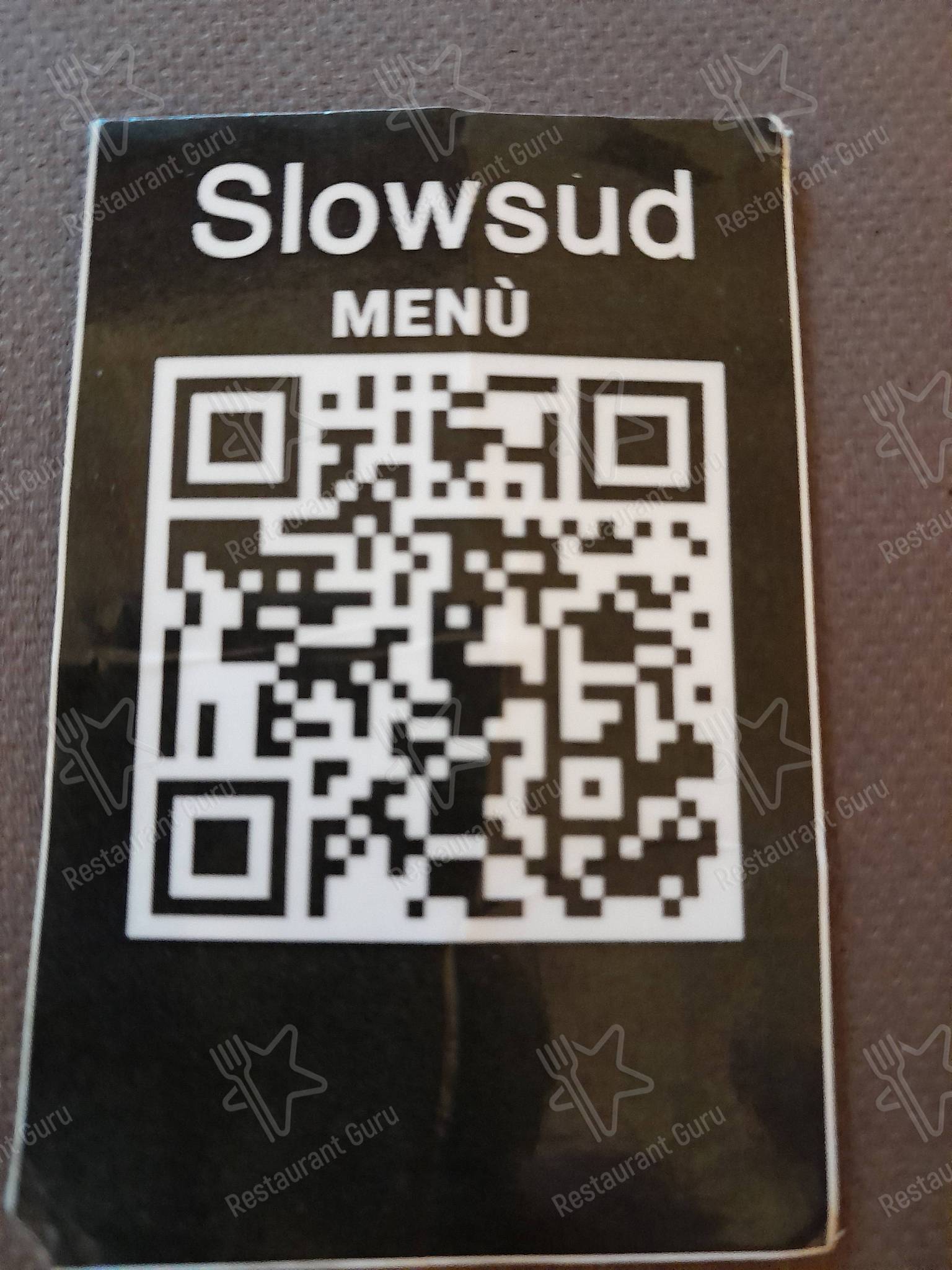 Menu di SlowSud Cilento - piatti e bevande