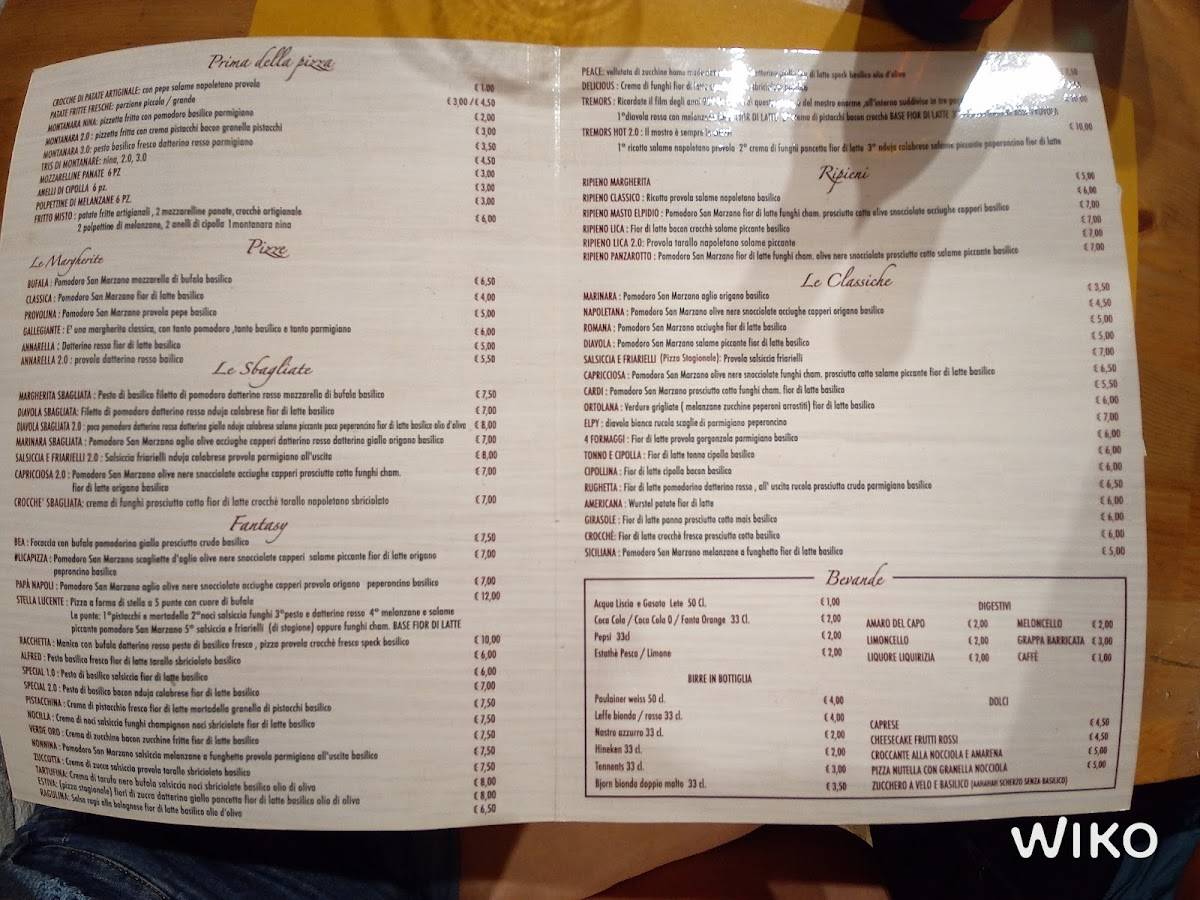 Menu di Soul Express Licapizza 